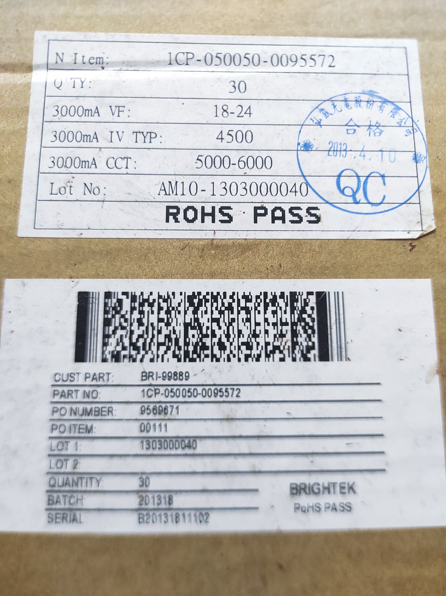 LED 1CP-050050-0095572 R30560908