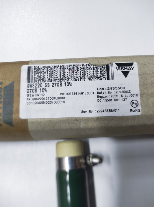 PIPE RESISTORS GWS22042700KLX000 270R VISHAY